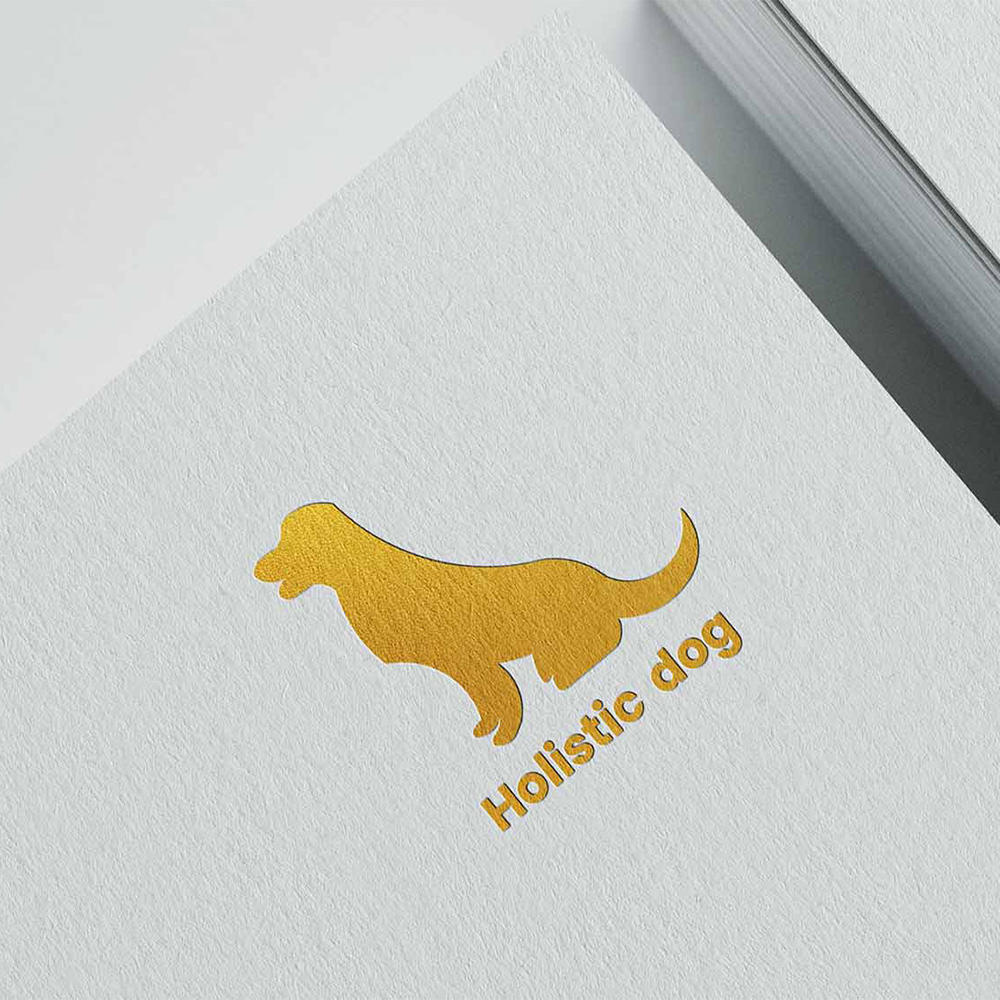 Mockup eines Logos von Holistic Dog