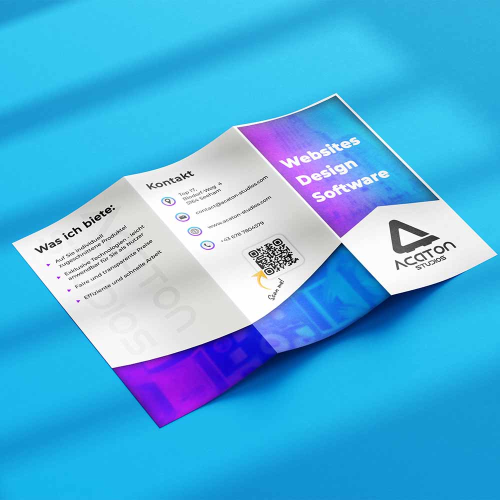 mockup trifold flyer